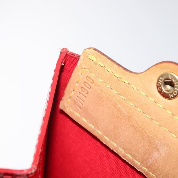LOUIS VUITTON Monogram Vernis Stanton Tote Bag Red - Picture 10 of 16